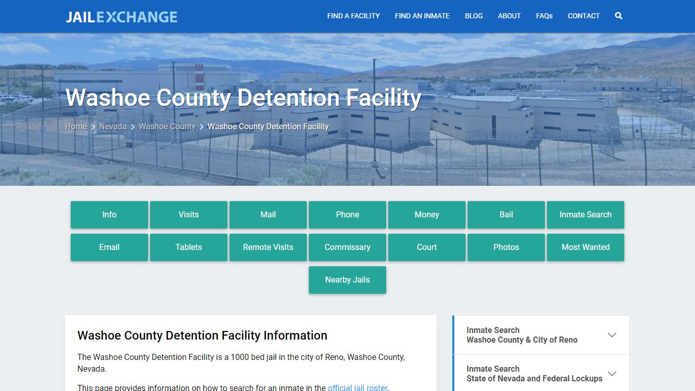 Washoe County Jail NV | Booking, Visiting, Calls, Phone